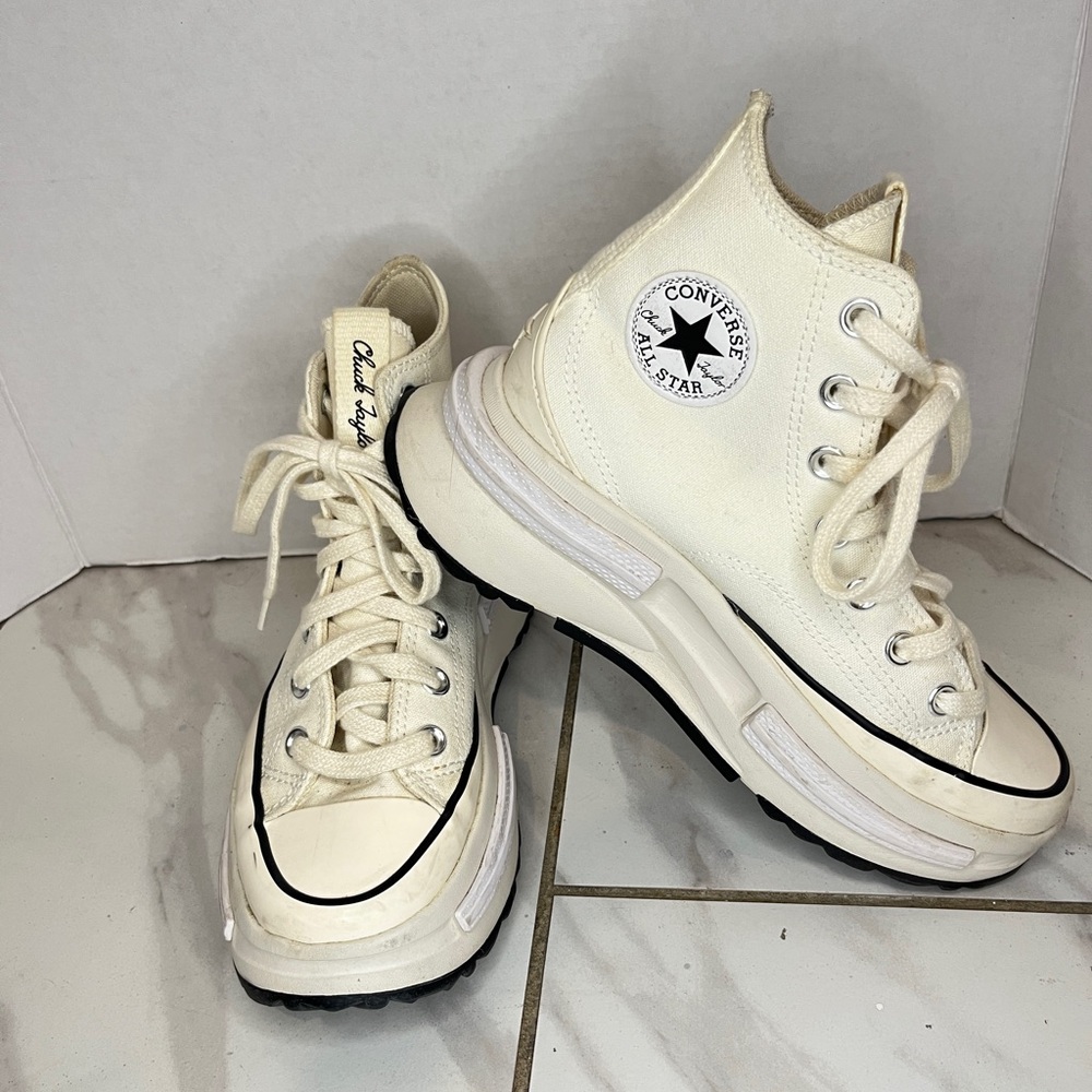 Unisex Converse Run Star Legacy CX Lace Up High Top Shoes Beige Men’s 4 WO’S 5.5 - Picture 5 of 14